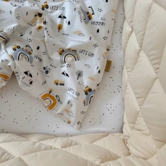 Комплект постельный MSonya (Маленькая Соня) Baby Dream New Let`s Go 6 предметов Бежевый - Фото 6