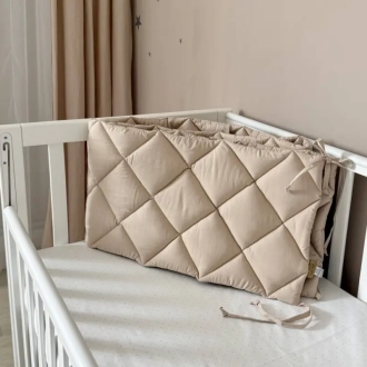 Комплект постельный MSonya (Маленькая Соня) Baby Dream New Зайка с собачкой 6 предметов Бежевый - Фото 8