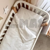 Комплект сменного белья MSonya (Маленькая Соня) Baby Dream New Зайка с собачкой 110×90 см Бежевый/пудра