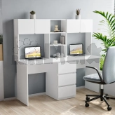 Письменный стол Furnigrade СП-15 на двоих 165×150×55 см Белый