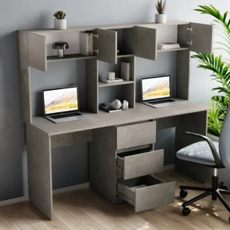 Стіл письмовий Furnigrade СП-15 для двох 165×150×55 см Індастріал - Фото 1