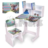 Парта дитяча Bambi N 2071-27-7 з стільцем, регульовані Рожевий