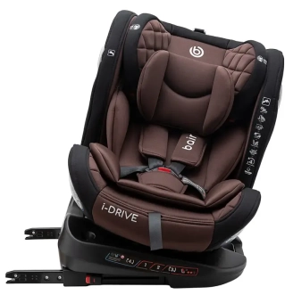 Автокрісло 40–150 см Bair i-Drive 360 ISOFIX CB-04 Choco-black/Коричневий - Фото 3