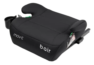 Бустер 125–150 см Bair Move i-Size ISOFIX BM-01 Total black/Черный - Фото 1