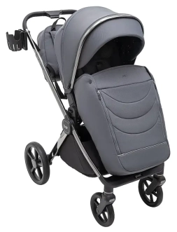 Коляска 2 в 1 Bair Pixel Chrome PC-02 Graphite grey/Серый - Фото 1