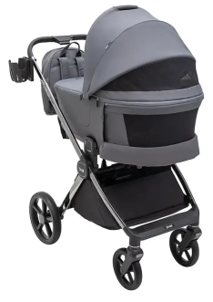 Коляска 2 в 1 Bair Pixel Chrome PC-02 Graphite grey/Серый - Фото 6
