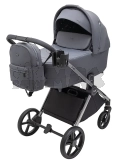Коляска 2 в 1 Bair Pixel Chrome PC-02 Graphite grey/Серый