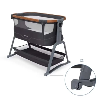 Кроватка приставная MAXI-COSI Lora Plus Elegance Graphite/Графитовый - Фото 2