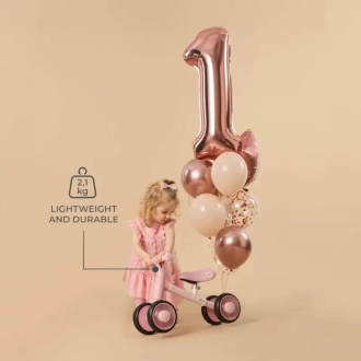 Беговел каталка Kinderkraft Cutie Flash Pink/Розовый - Фото 1