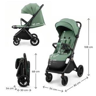 Коляска прогулянкова Kinderkraft Dave Sage Green/Зелений - Фото 5