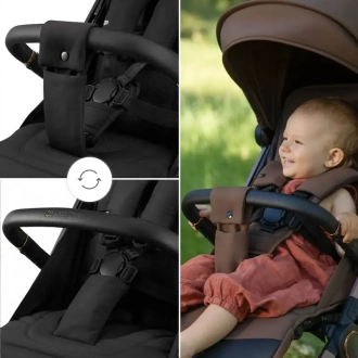 Коляска прогулочная Kinderkraft Dave Venezian Black/Черный - Фото 5