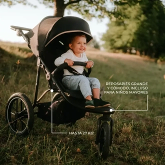 Коляска прогулянкова Kinderkraft Helsi 2 Black/Чорний - Фото 2
