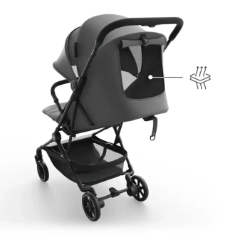 Коляска прогулянкова Kinderkraft Nebo Platinum Grey Beige/Сірий - Фото 4