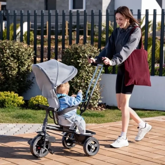 Велосипед триколісний Kinderkraft Freeway 2 Grey/Сірий - Фото 3