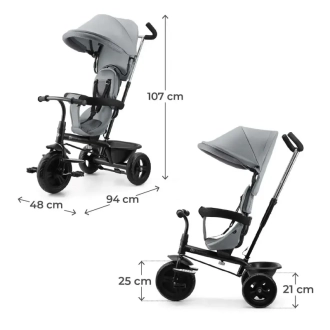 Велосипед триколісний Kinderkraft Freeway 2 Grey/Сірий - Фото 5
