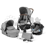 Коляска 3 в 1 Kinderkraft Moov Gray Melange/Сірий