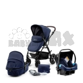 Коляска 3 в 1 Kinderkraft Moov Navy/Синій