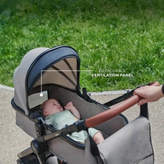 Коляска 3 в 1 Kinderkraft Esme Pro Sand Beige/Бежевий - Фото 3