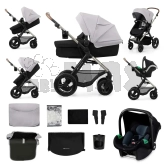 Коляска 3 в 1 Kinderkraft Moov 2 Air Moonlight Grey/Сірий