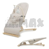 Шезлонг гойдалка Kinderkraft Mimi Beige Wood/Бежевий