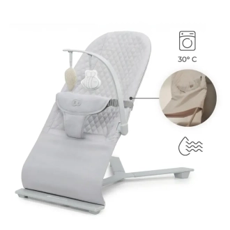 Шезлонг гойдалка Kinderkraft Mimi Light Grey/Сірий - Фото 2