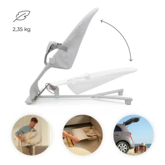 Шезлонг гойдалка Kinderkraft Mimi Light Grey/Сірий - Фото 5