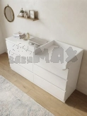 Комод пеленальний Babymax Лайт 6 160 см Білий