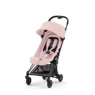 Коляска прогулочная Cybex Coya Matt Black Peach Pink/Розовый - Фото 4