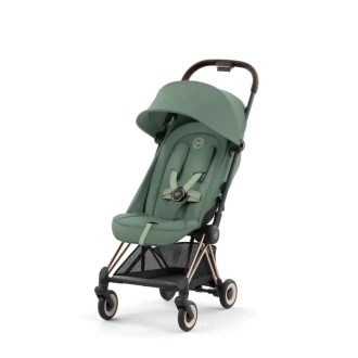 Коляска прогулочная Cybex Coya Rosegold Leaf Green/Зеленый - Фото 7