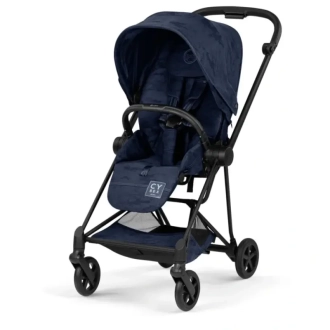 Коляска 2 в 1 Cybex Mios 5.0 Rebellious Luxury с шасси Matt Black Синий - Фото 1