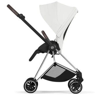 Коляска 2 в 1 Cybex Mios Style 5.0 Off White шаси Chrome Белый - Фото 4