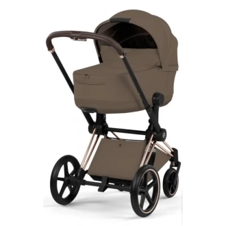 Коляска 2 в 1 Cybex Priam Style 5.0 Coconut Brown шаси Rosegold Коричневый - Фото 1