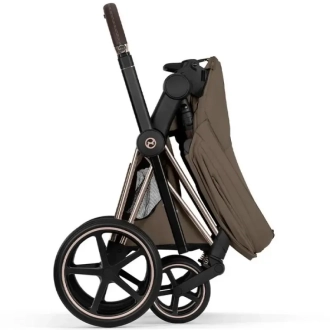 Коляска 2 в 1 Cybex Priam Style 5.0 Coconut Brown шаси Rosegold Коричневый - Фото 2