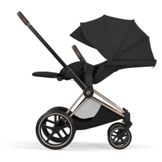 Коляска 2 в 1 Cybex Priam Style 5.0 Sepia Black шаси Rosegold Черный - Фото 4