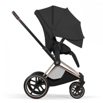 Коляска 2 в 1 Cybex Priam Style 5.0 Sepia Black шаси Rosegold Черный - Фото 5