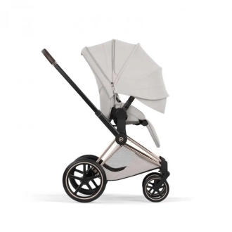 Коляска 2 в 1 Cybex Priam Style 5.0 City Grey шасі Rosegold Сірий - Фото 2