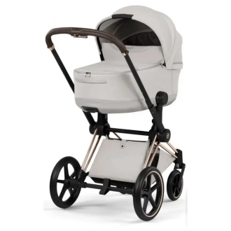 Коляска 2 в 1 Cybex Priam Style 5.0 City Grey шасі Rosegold Сірий - Фото 3