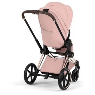 Коляска 2 в 1 Cybex Priam Style 5.0 Peach Pink шаси Rosegold Розовый - Фото 1