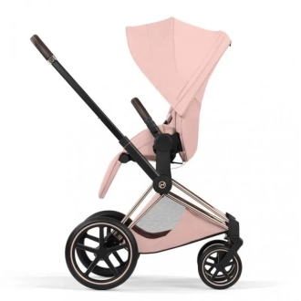 Коляска 2 в 1 Cybex Priam Style 5.0 Peach Pink шаси Rosegold Розовый - Фото 4