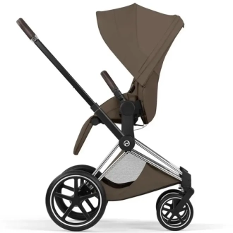 Коляска 2 в 1 Cybex Priam Style 5.0 Coconut Brown шаси Chrome Коричневый - Фото 5