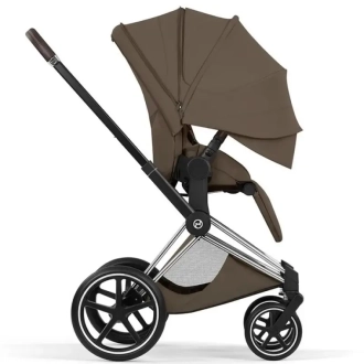 Коляска 2 в 1 Cybex Priam Style 5.0 Coconut Brown шаси Chrome Коричневый - Фото 6
