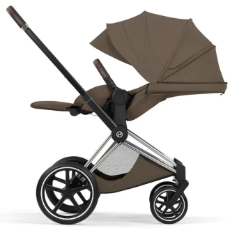 Коляска 2 в 1 Cybex Priam Style 5.0 Coconut Brown шаси Chrome Коричневый - Фото 7