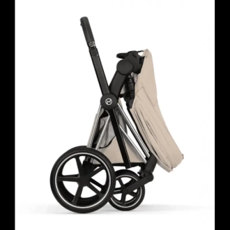 Коляска 2 в 1 Cybex Priam Style 5.0 Cozy Beige шаси Chrome Бежевый - Фото 4