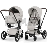 Коляска 2 в 1 Cybex Priam Style 5.0 City Grey шаси Chrome Серый