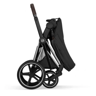 Коляска 2 в 1 Cybex Priam Style 5.0 Sepia Black шасі Chrome Чорний - Фото 1