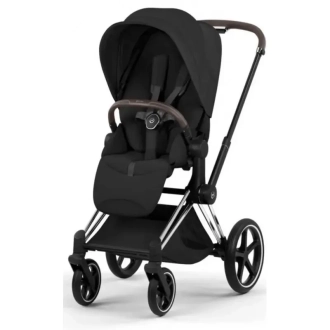 Коляска 2 в 1 Cybex Priam Style 5.0 Sepia Black шасі Chrome Чорний - Фото 2