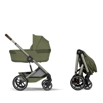 Коляска 2 в 1 Cybex Balios S TPE Moss Green/Зелений - Фото 3
