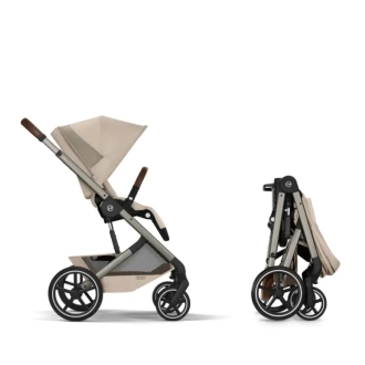 Коляска 2 в 1 Cybex Balios S TPE Almond Beige/Бежевый - Фото 1