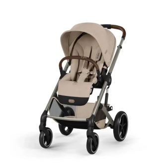 Коляска 2 в 1 Cybex Balios S TPE Almond Beige/Бежевый - Фото 5