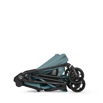 Коляска прогулочная Cybex Melio Carbon Stormy Blue/Голубой - Фото 1